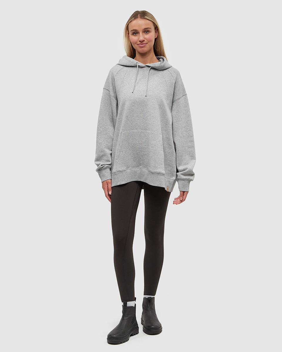 Tentree Women's Bluffs Hoodie - Harbour Grey Heather