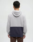 Tentree Men's Howson Hoodie - Harbour Grey Heather Midnight Blue