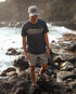 Tentree Men's Wildfire Retro Treeline T-Shirt - Graphite Light Moss