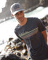 Tentree Men's Wildfire Retro Treeline T-Shirt - Graphite Light Moss