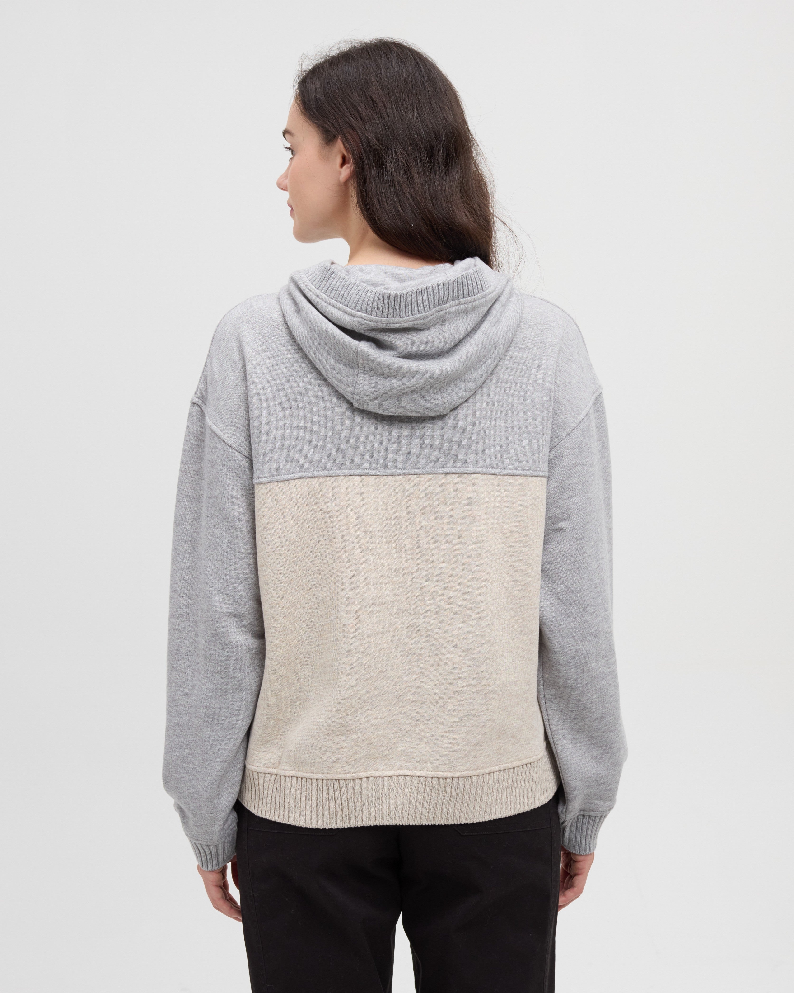 Tentree Women's Foster Hoodie - Harbour Grey Heather Pale Oak Heather