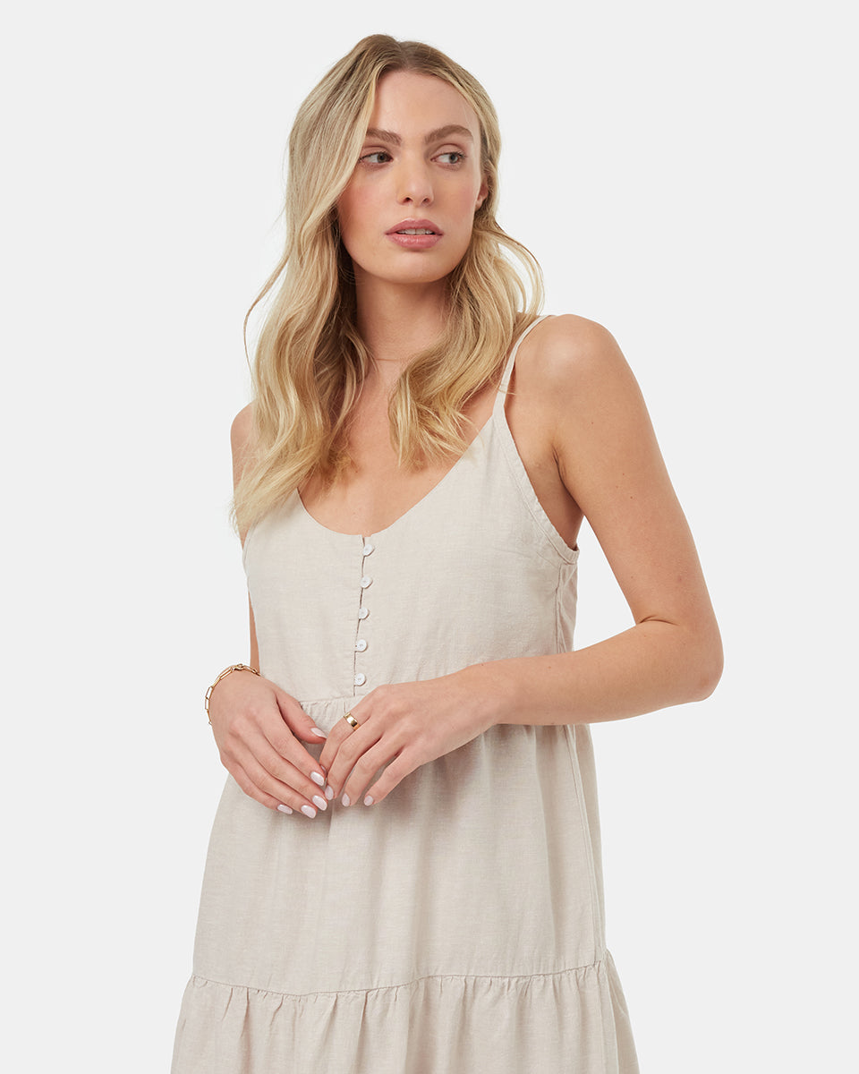 Tentree Women's Hopewell Dress - Silver Cloud Grey