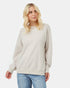 Tentree Women's French Terry Oversized Crew - Silver Cloud Grey