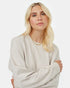 Tentree Women's French Terry Oversized Crew - Silver Cloud Grey
