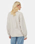 Tentree Women's French Terry Oversized Crew - Silver Cloud Grey