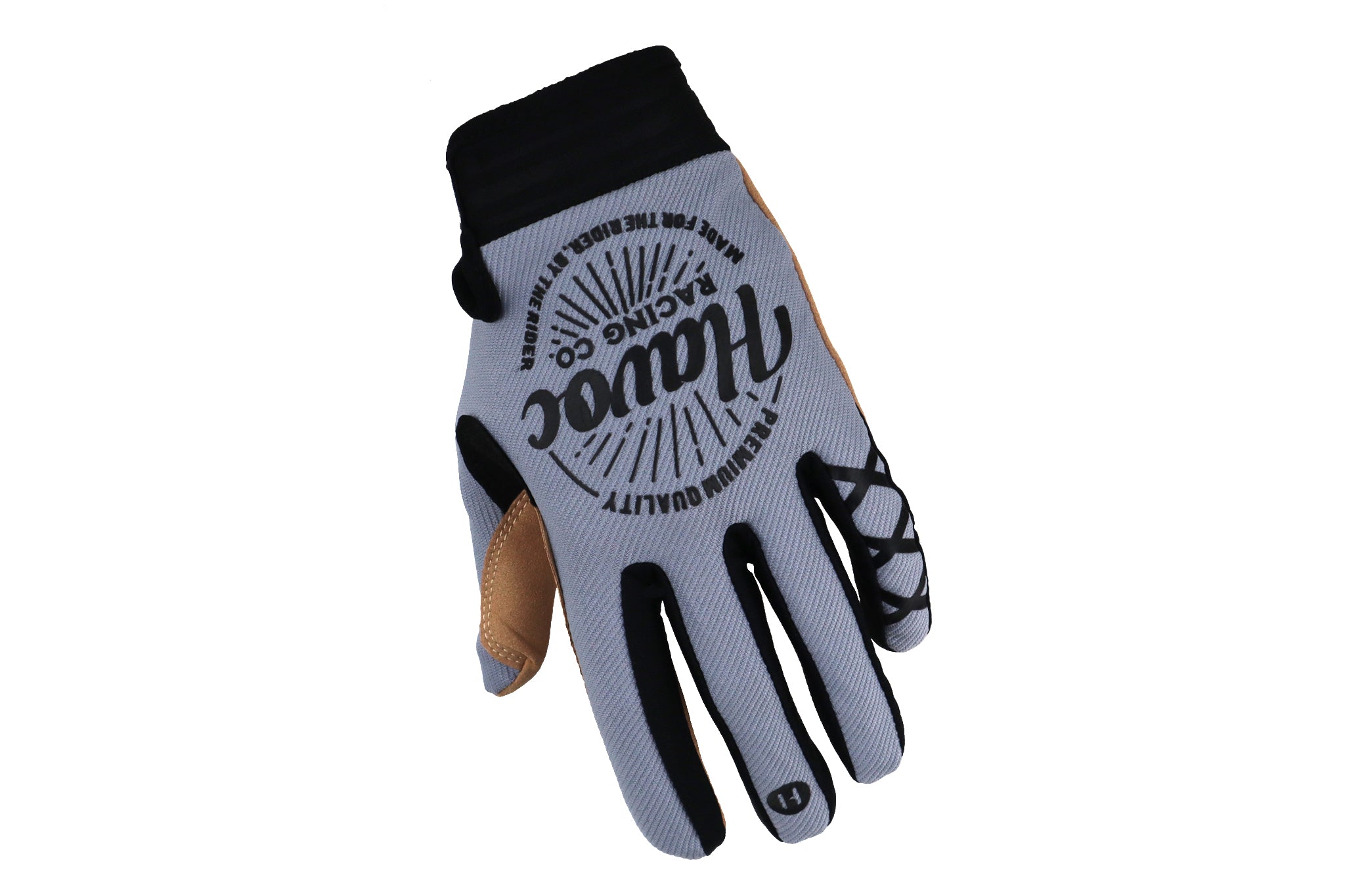 Havoc Gray and Black Gloves — product view 1
