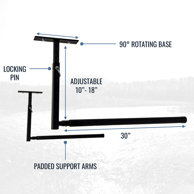 Hi-Port 2 | Adjustable Ceiling Storage Rack | Single | Holds 75 lbs - product view 5