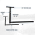 Hi-Port 2 | Adjustable Ceiling Storage Rack | Single | Holds 75 lbs - product view 5