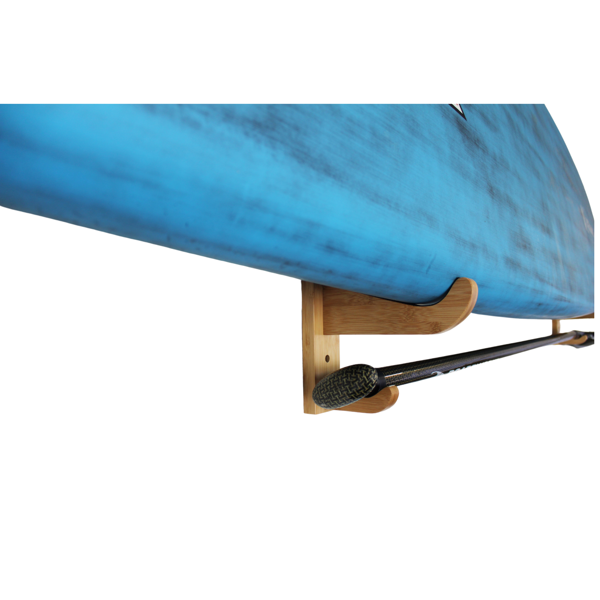 COR Surf Bamboo SUP Wall Mount with Paddle Rack — view 6