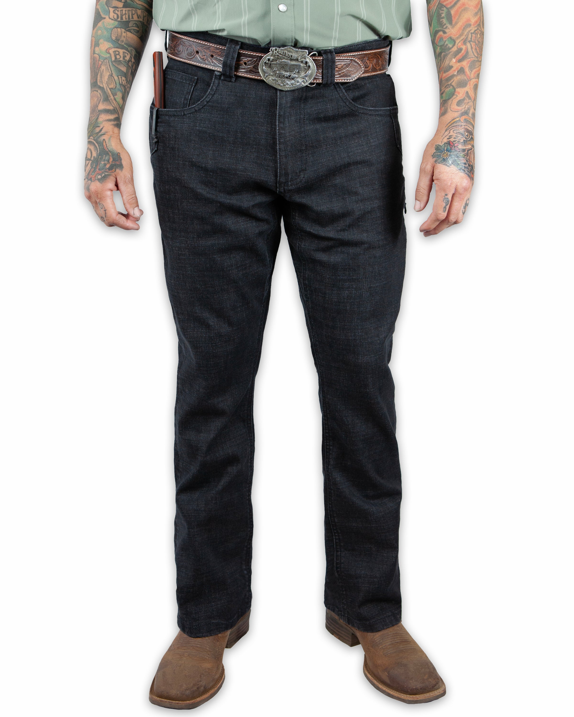 Off The Grid Surplus Hideout Denim Boot Cut - Black
