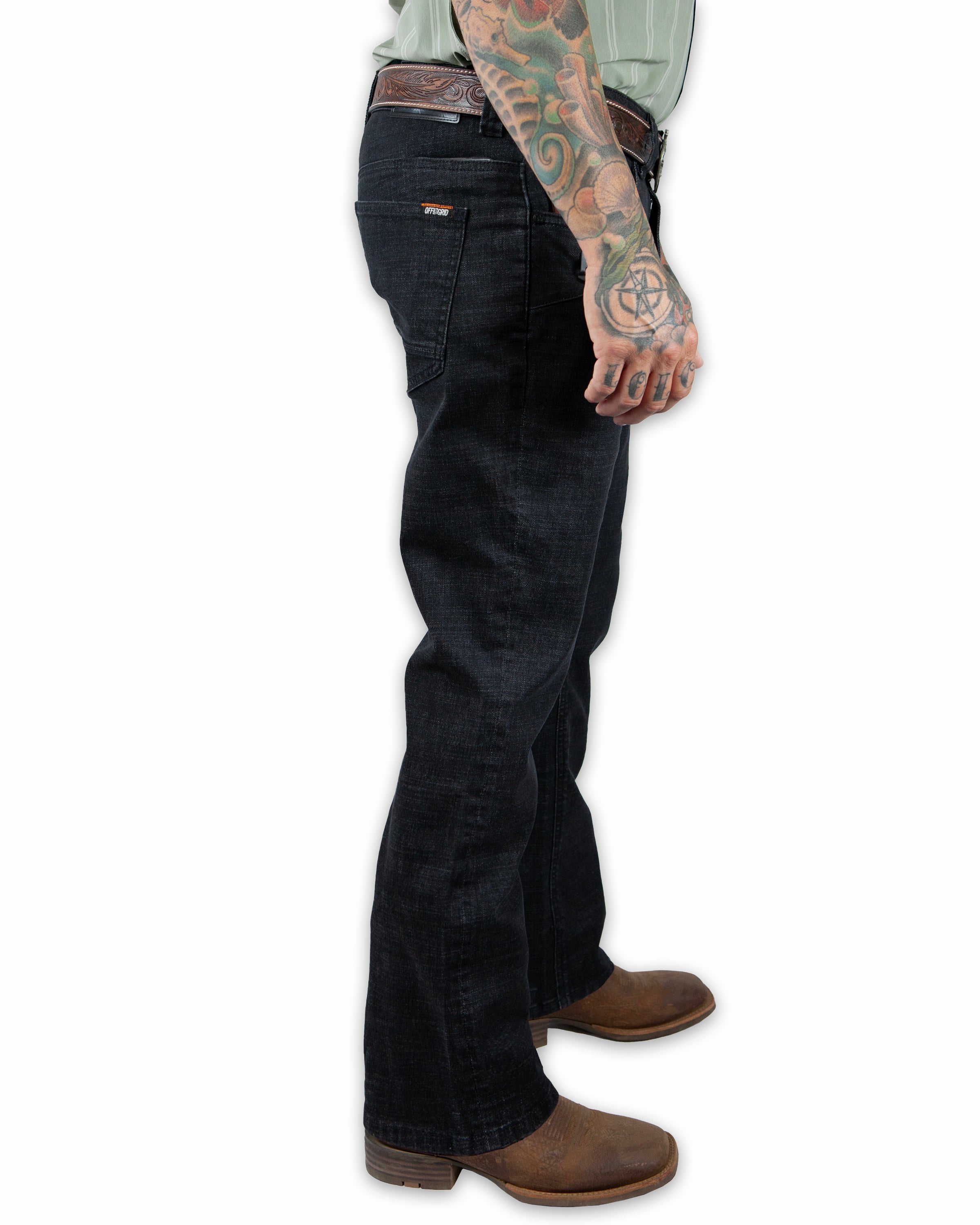 Off The Grid Surplus Hideout Denim Boot Cut - Black