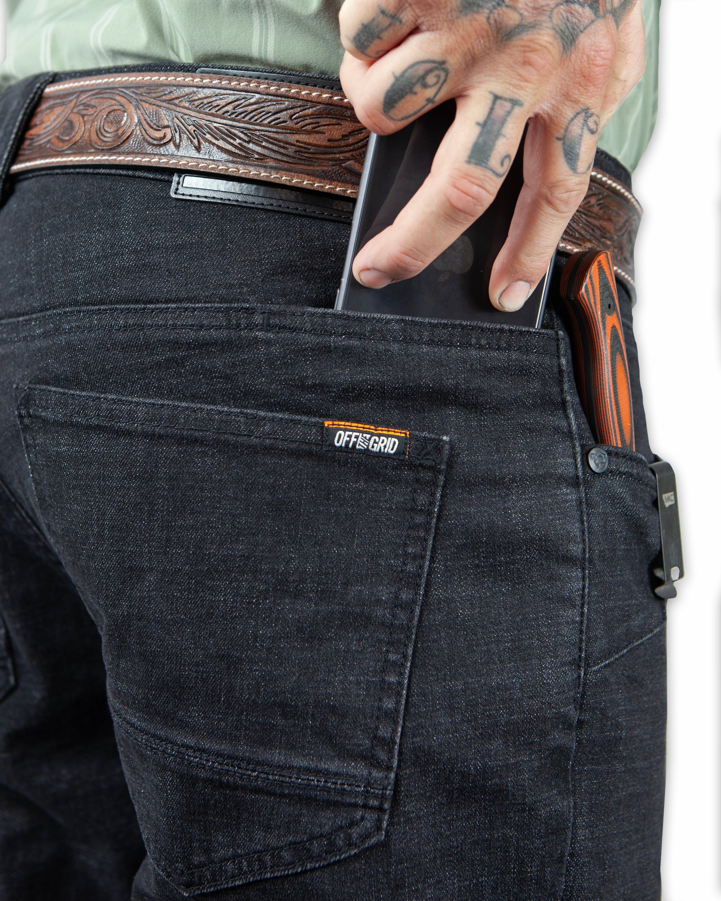 Off The Grid Surplus Hideout Denim Boot Cut - Black