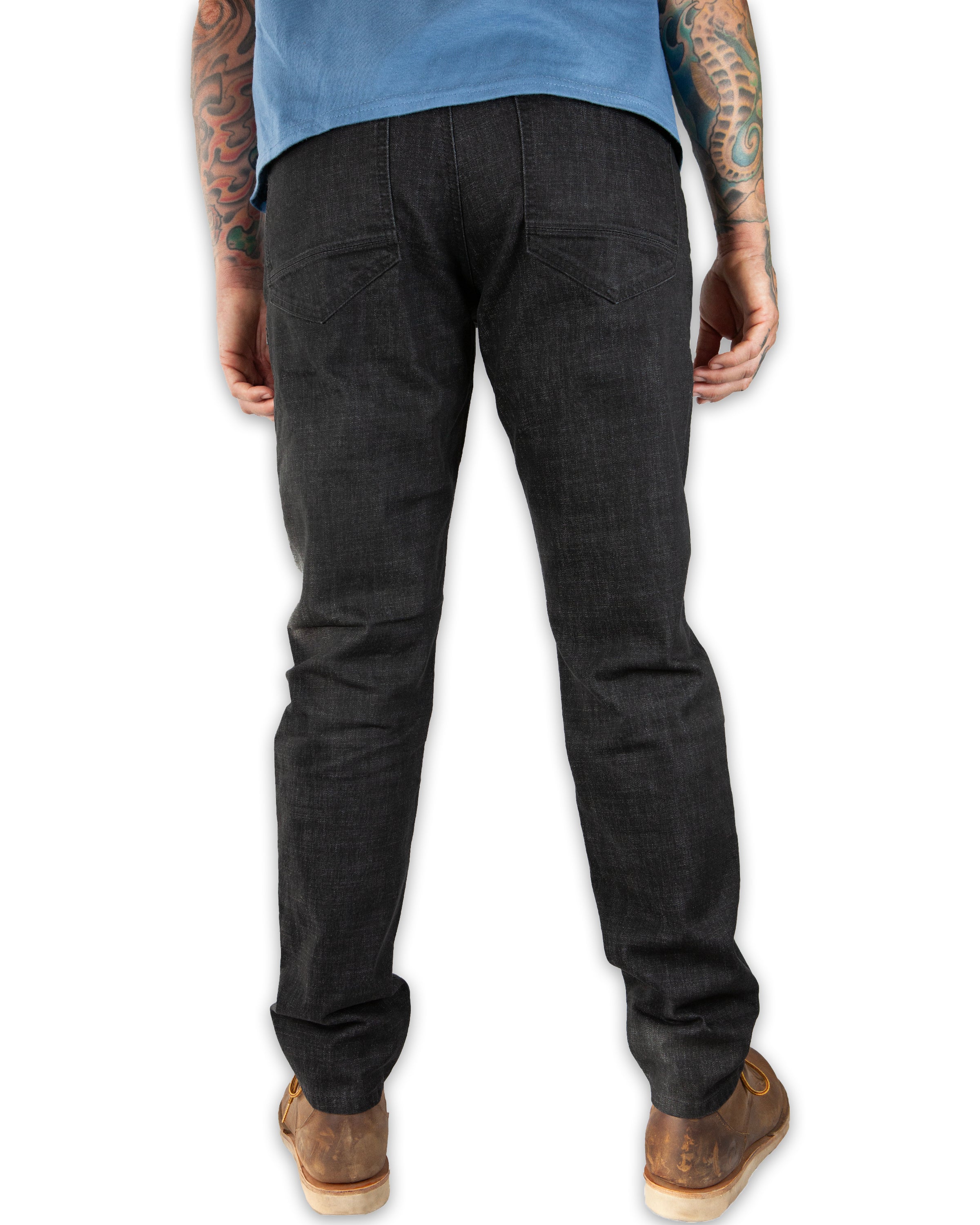 Off The Grid Surplus Hideout Denim Taper Fit Pants - Black