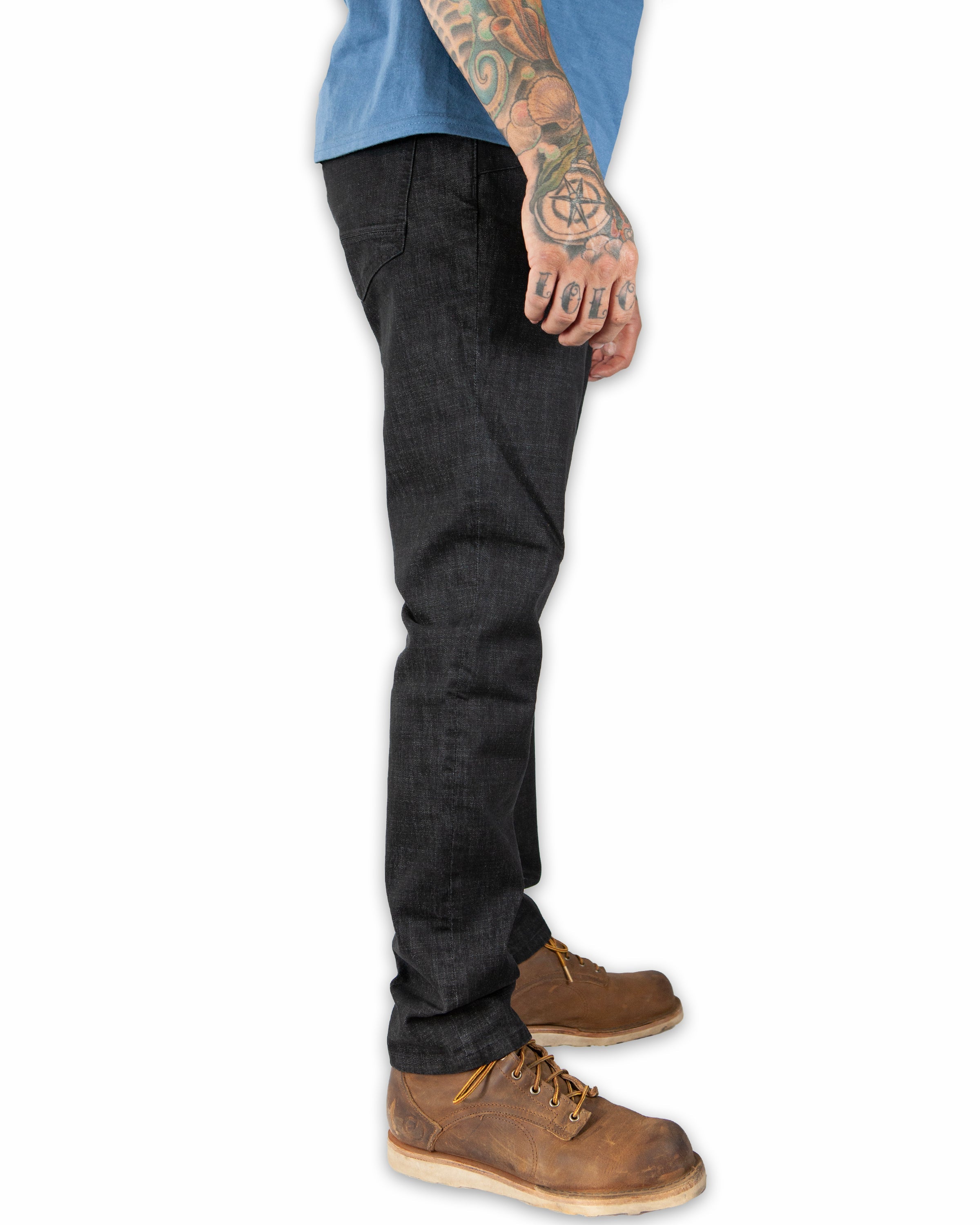 Off The Grid Surplus Hideout Denim Taper Fit Pants - Black