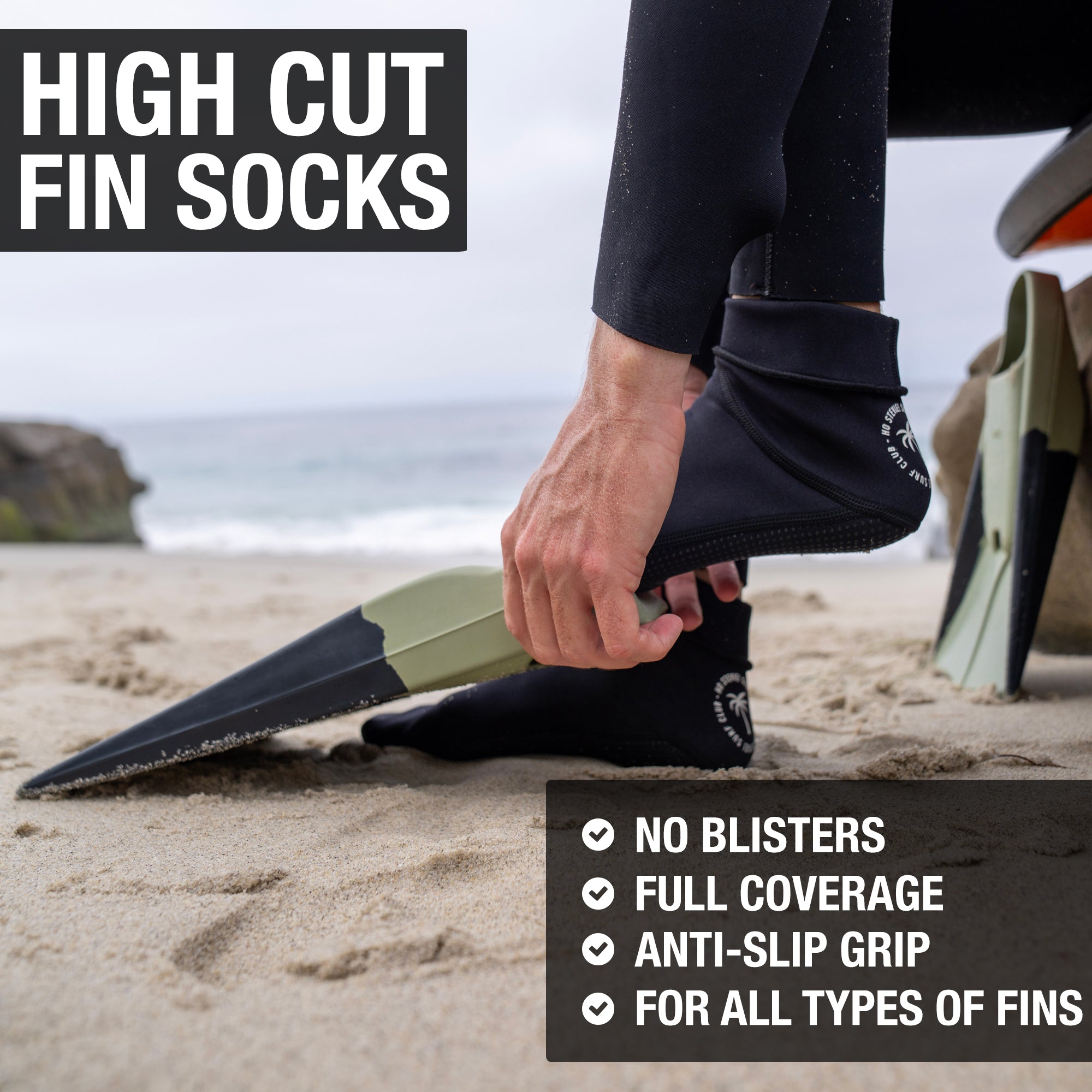 High Cut Fin Socks by Ho Stevie!