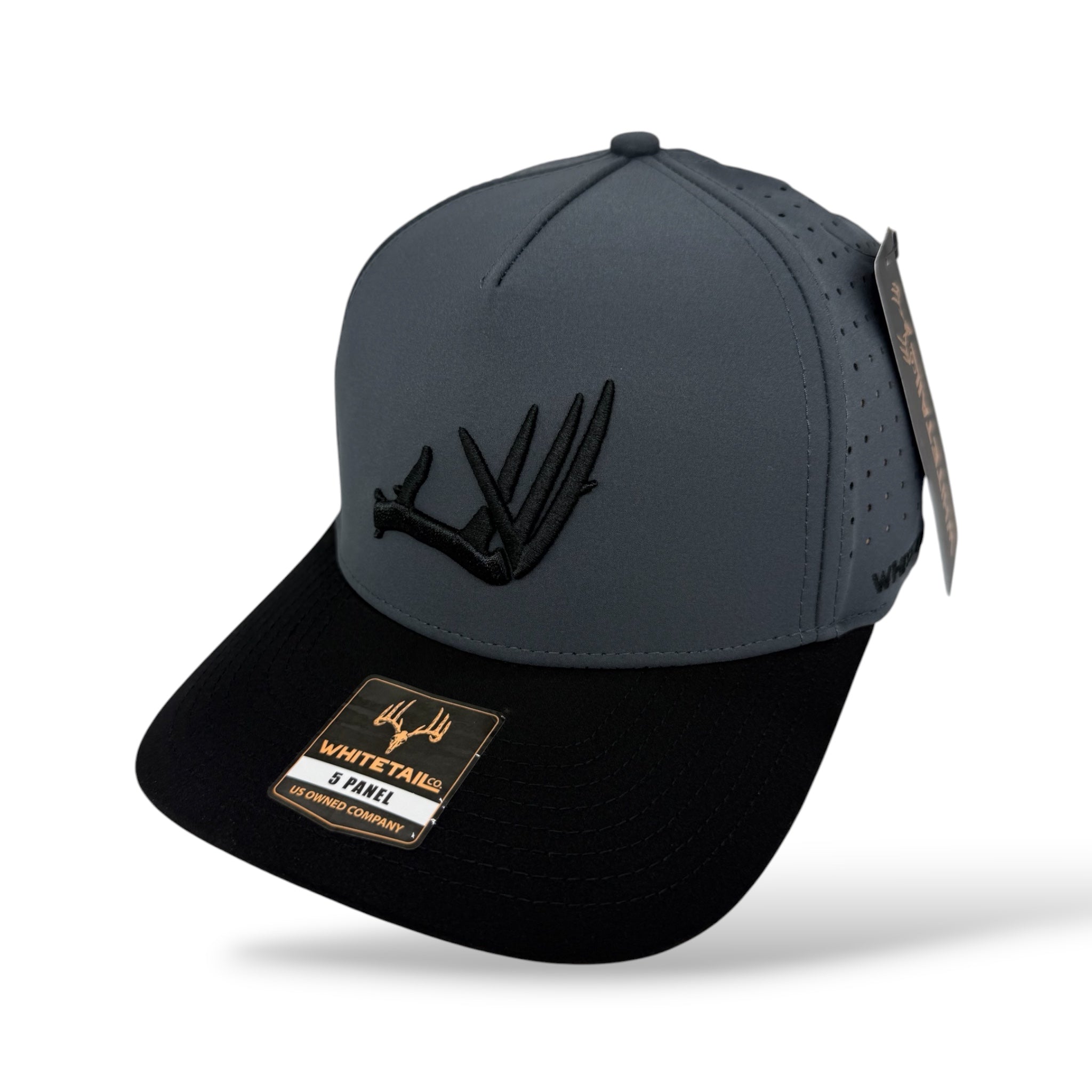 Whitetail Co. | Shed | Performance Die Cut | Grey/Black