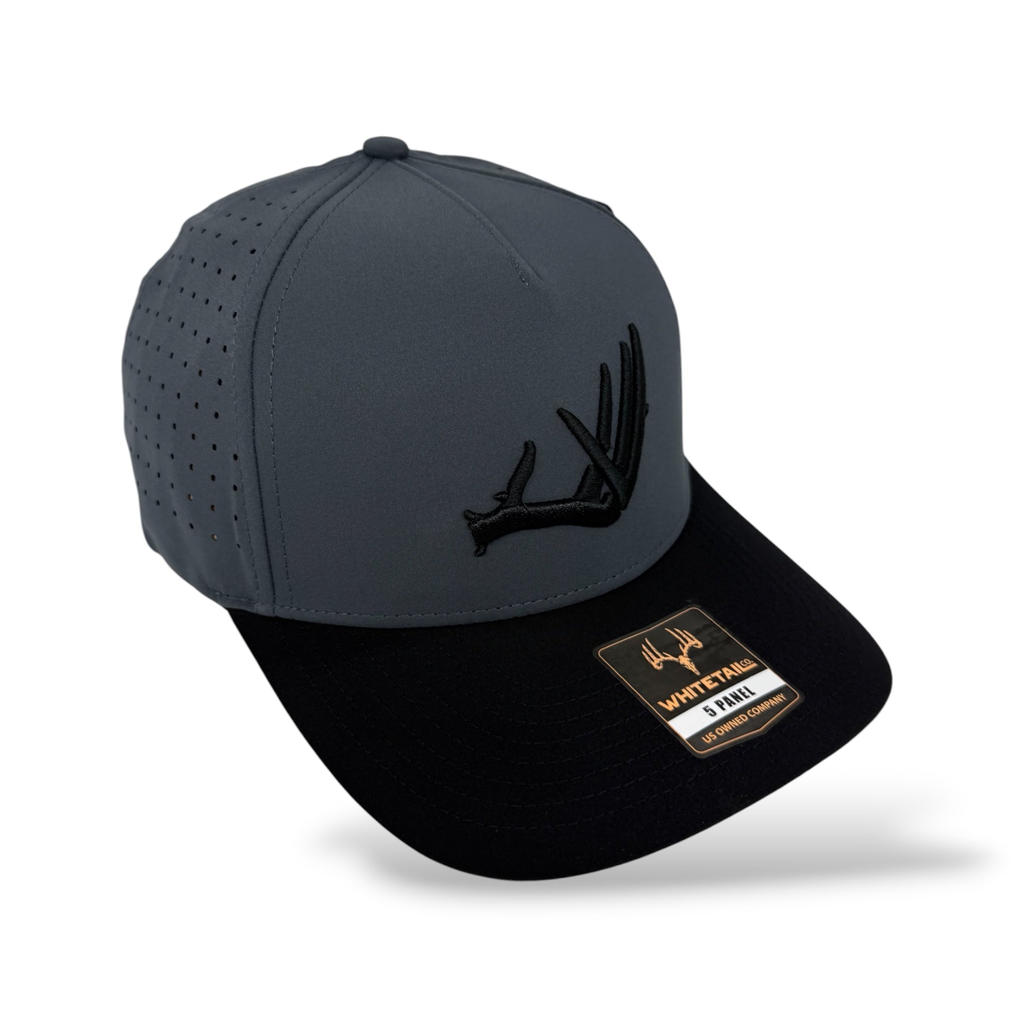 Whitetail Co. | Shed | Performance Die Cut | Grey/Black
