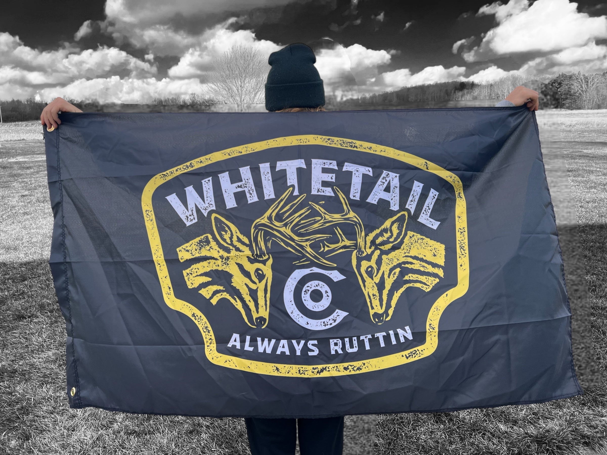 Whitetail Co. Always Ruttin 3x5’ Flag