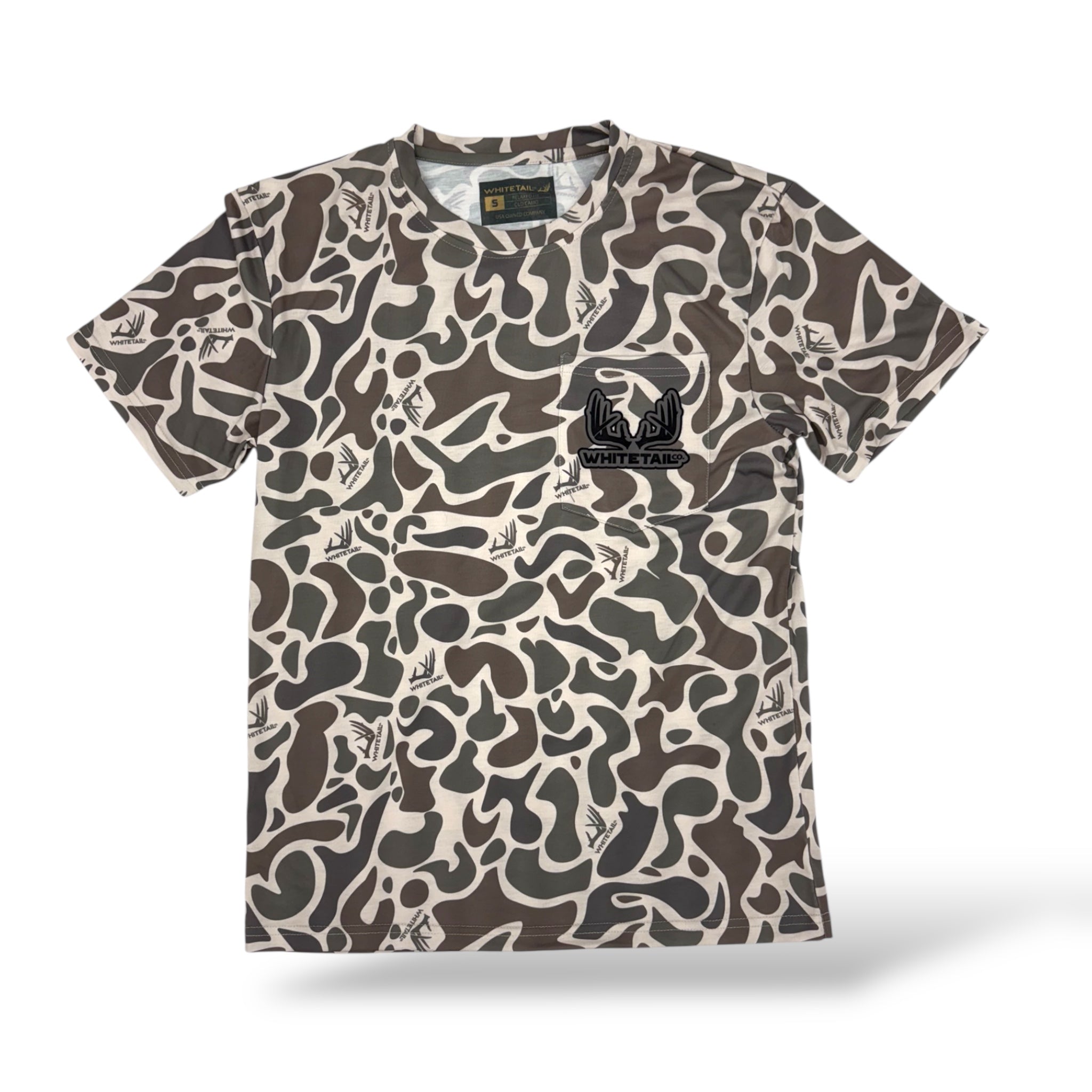 Whitetail Co. Old Camo Faded Pocket Tee
