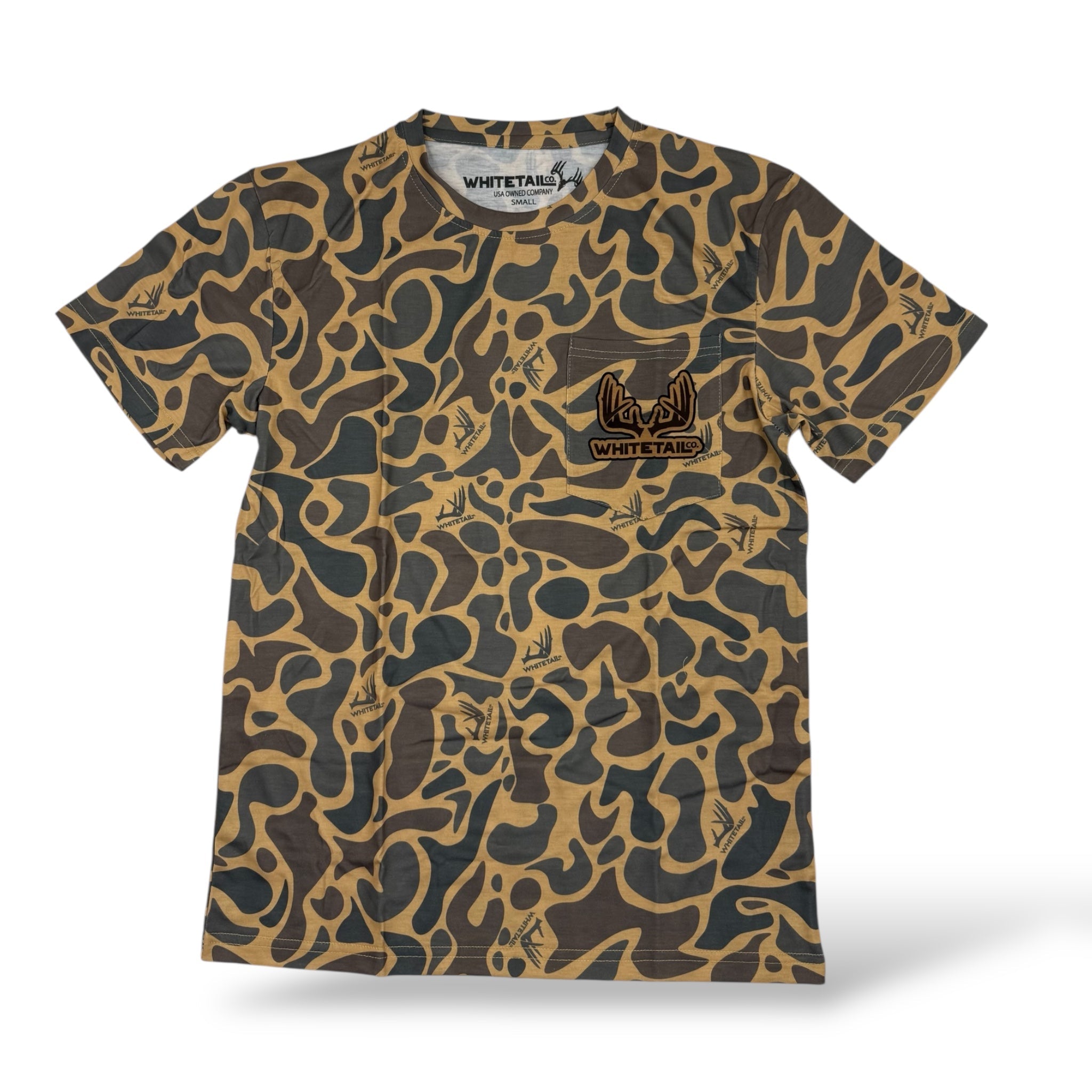 Whitetail Co. Old Duck Camo Faded Pocket Tee
