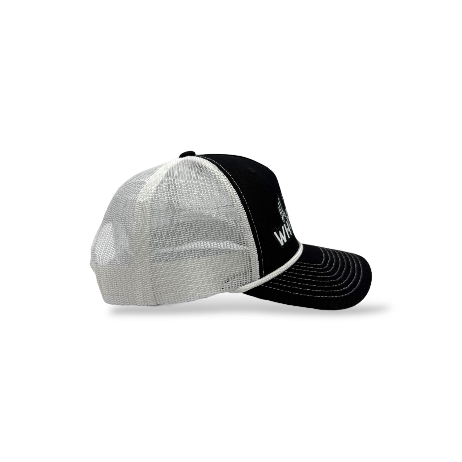 Whitetail Co. Logo Trucker Ropy Black/White