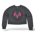 Whitetail Co. Pink Skull Crop Sweatshirt
