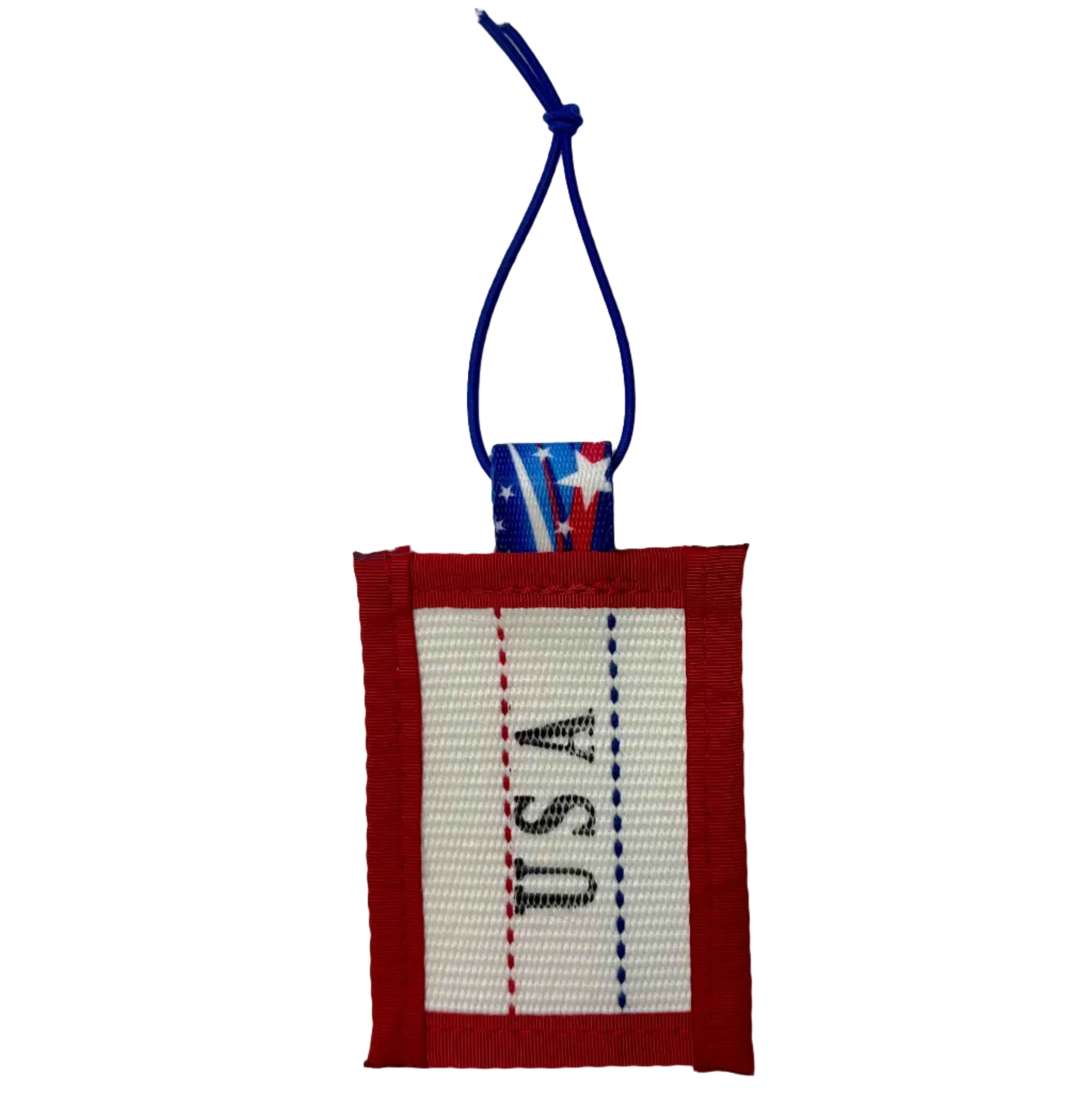 Recycled Firefighter Firehose Luggage Tag — product view 14