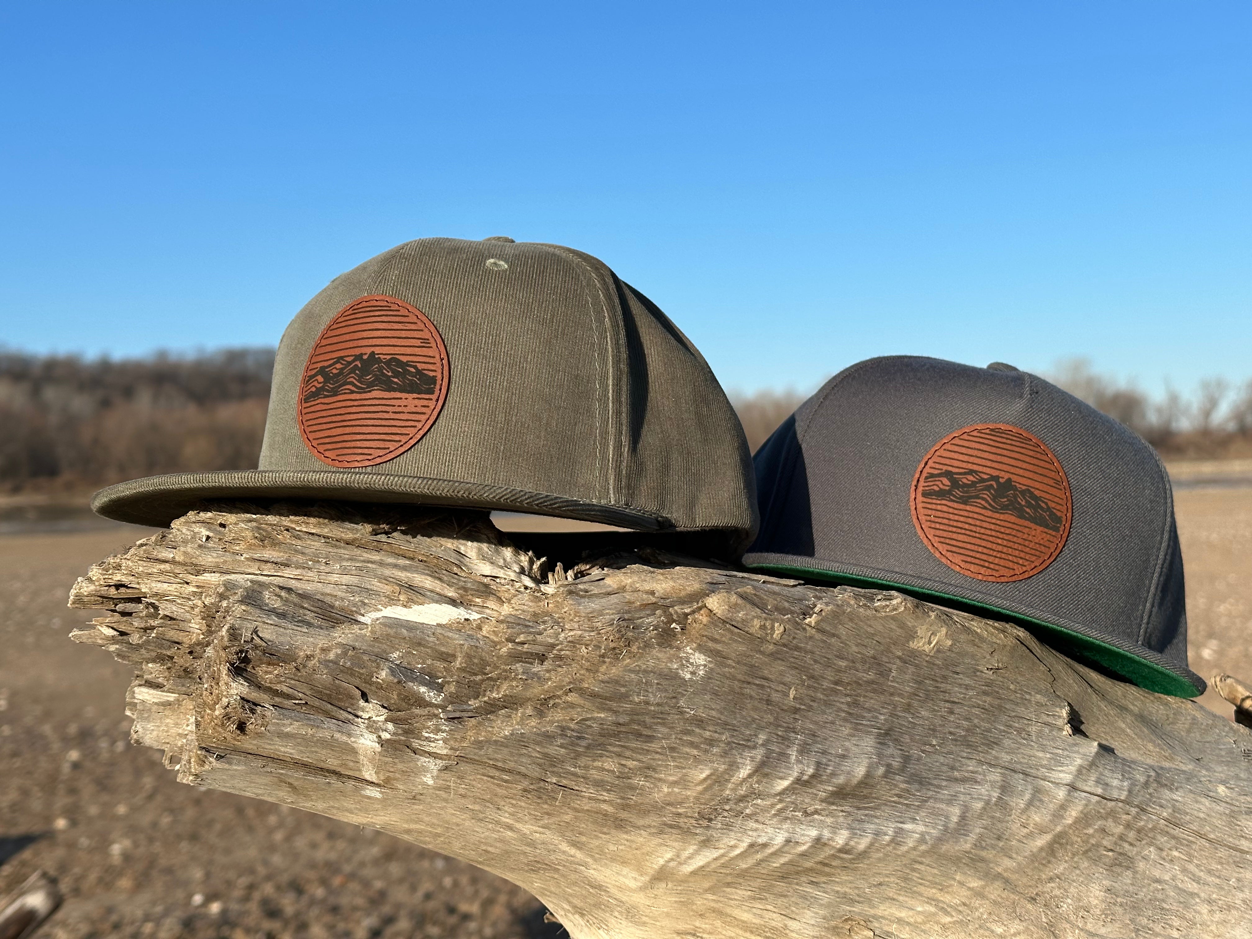 Pike Trail Rawhide Leather Patch Hats by Pike Trail