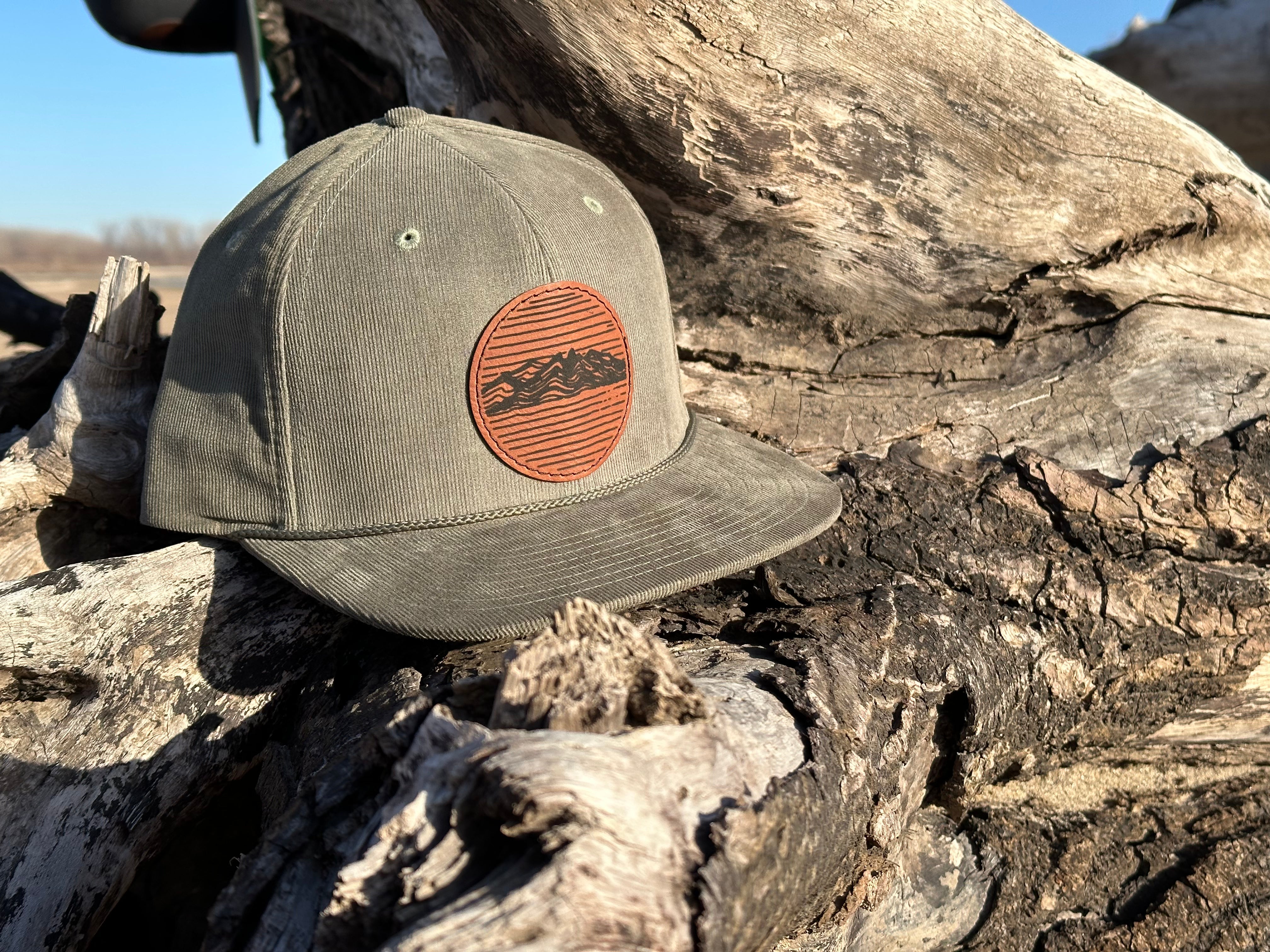 Pike Trail Rawhide Leather Patch Hats by Pike Trail