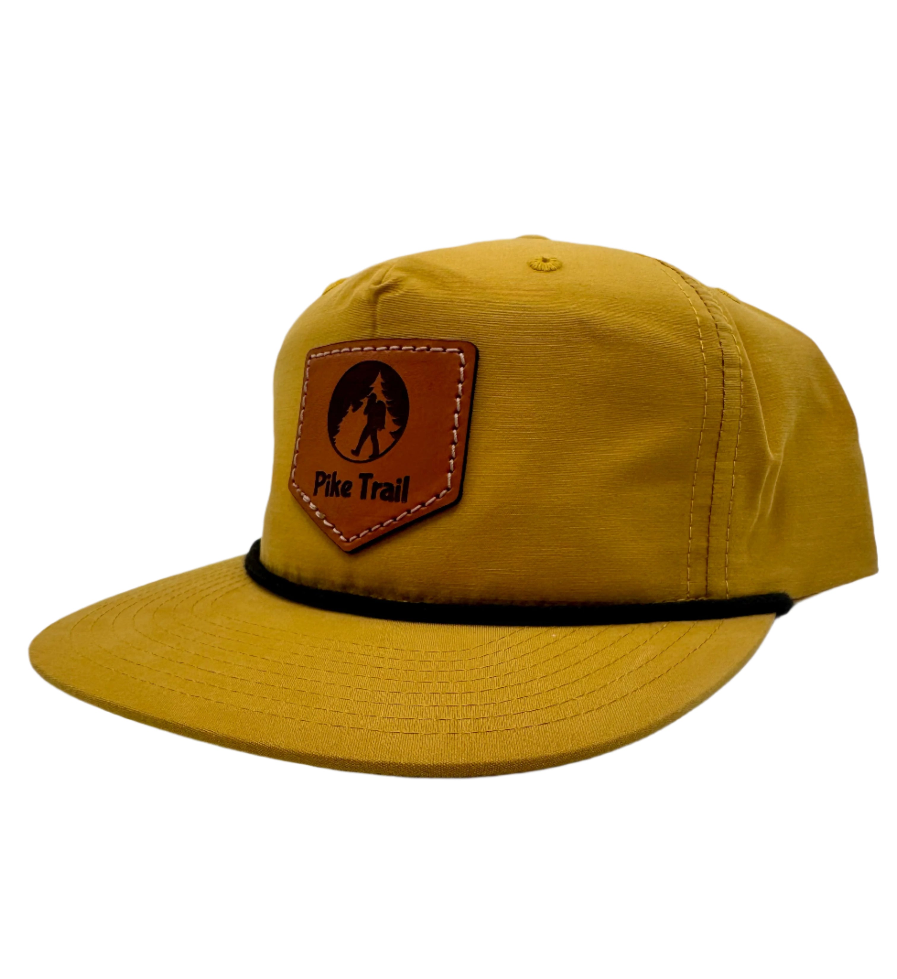 Pike Trail Rawhide Leather Patch Hats by Pike Trail
