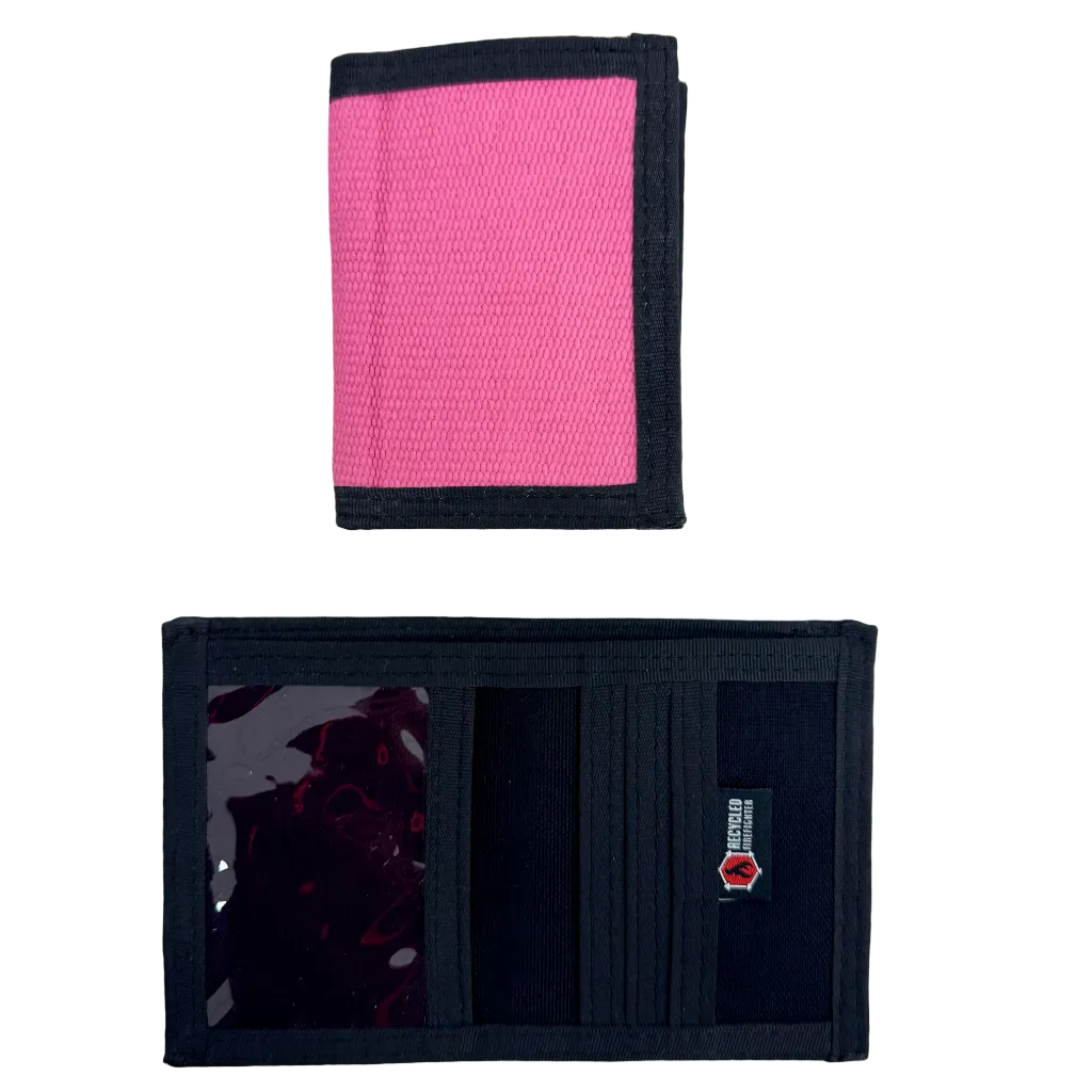 Recycled Firefighter Captain Wallet - Firehose Edition — product view 4