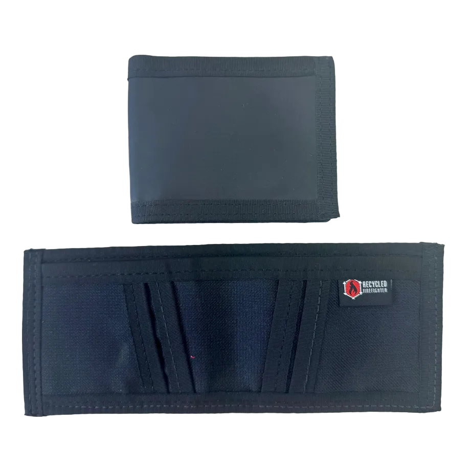 Recycled Firefighter Lieutenant Wallet - Combat Leather Edition — product view 1
