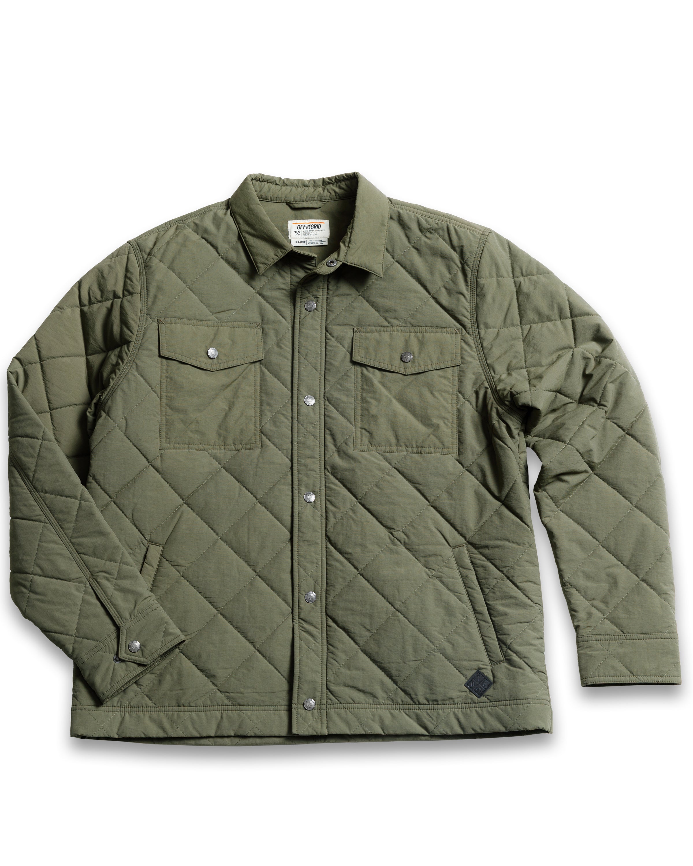 Off The Grid Surplus Ignite Quilted Jacket - Dark Olive