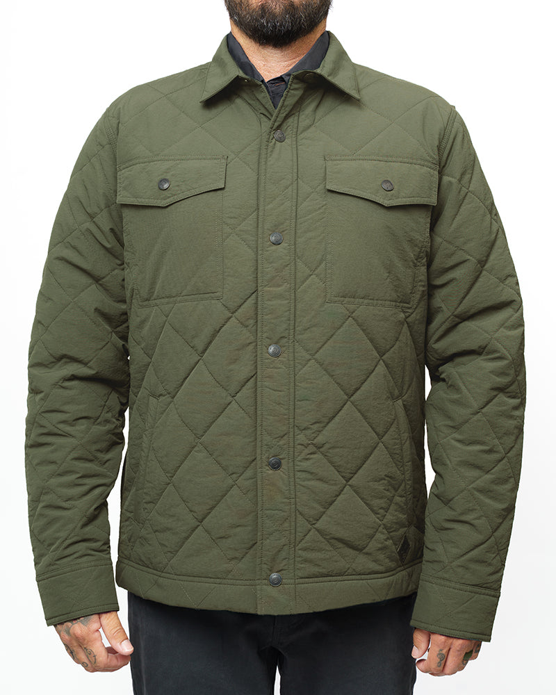 Off The Grid Surplus Ignite Quilted Jacket - Dark Olive