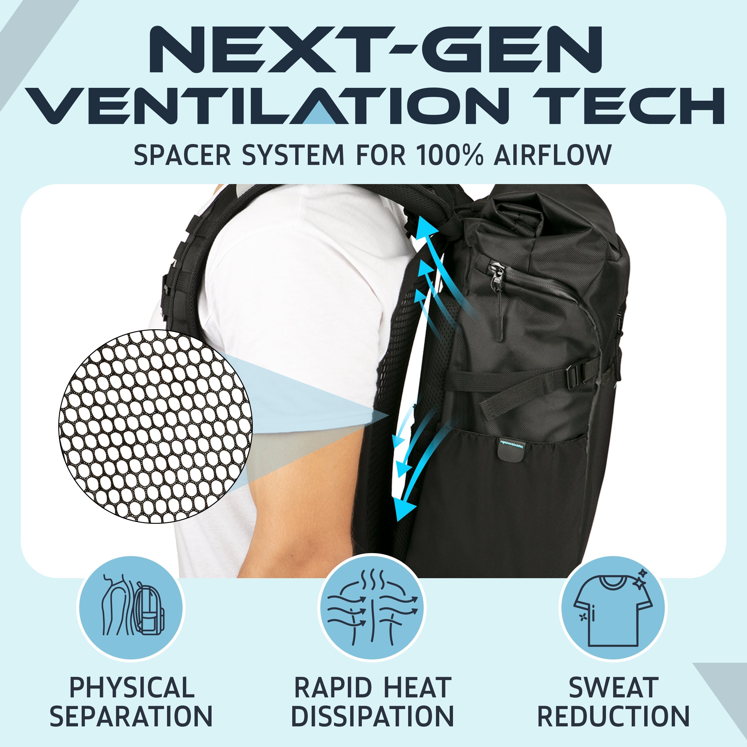 VentaPak Breeze 25 Ventilated Backpack — view 3
