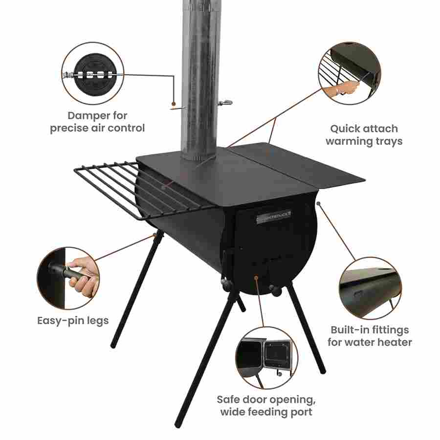 White Duck Anchor Stove - Small