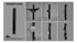 IronKeep Shard Storage Rail – Wall Mounted 3x3 Rack Attachment Organizer (5/8" & 1" Compatible) by F and F Steel
