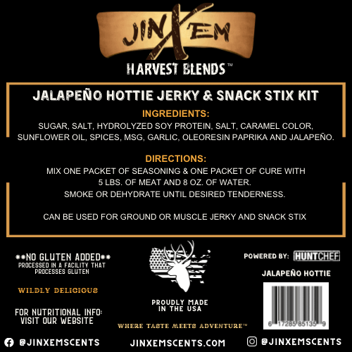 Jalapeño Hottie - Jerky & Snack Stix Kit by Jinx'em Scents