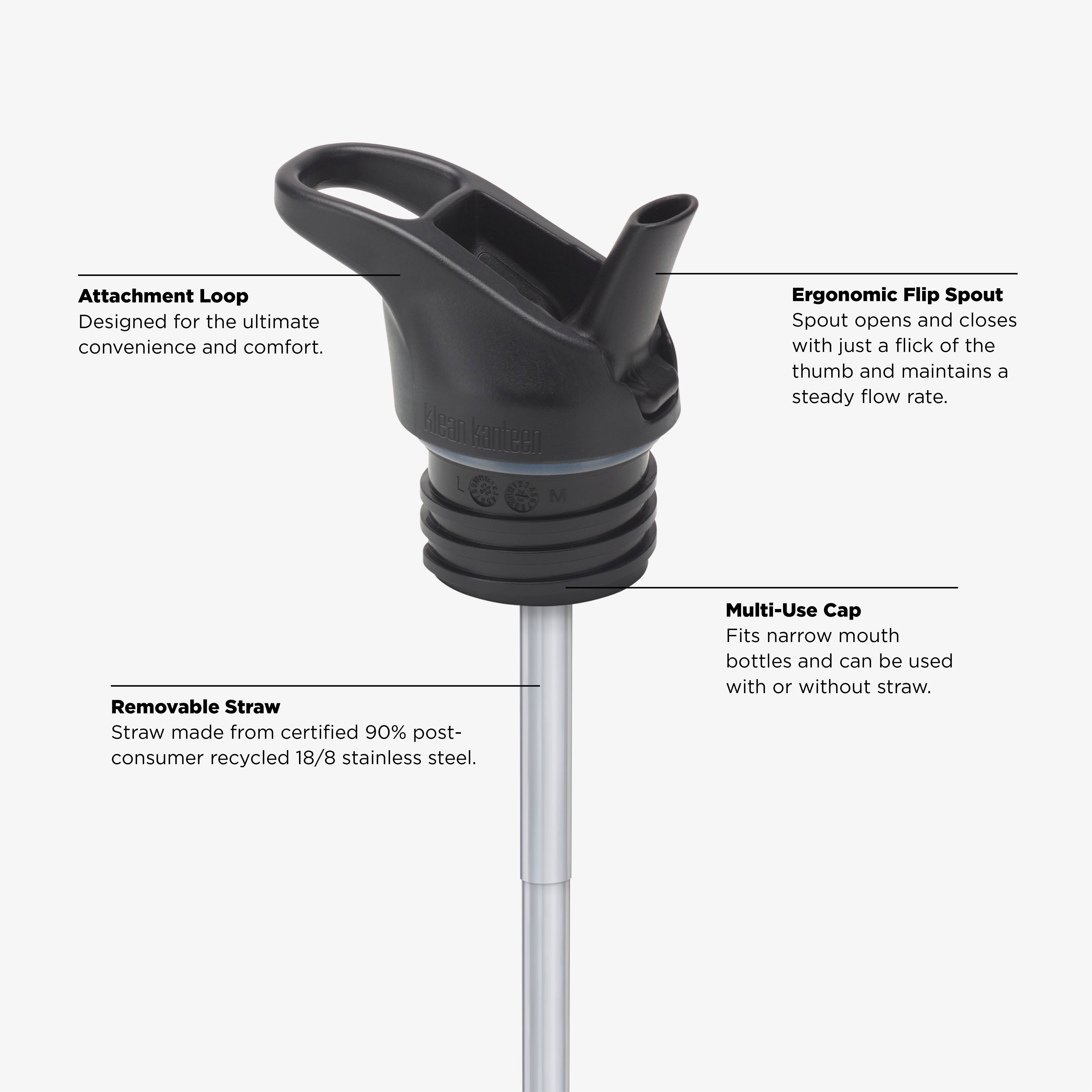12oz Kid's Classic with Flip Seal Sport Cap by Klean Kanteen - product image 3