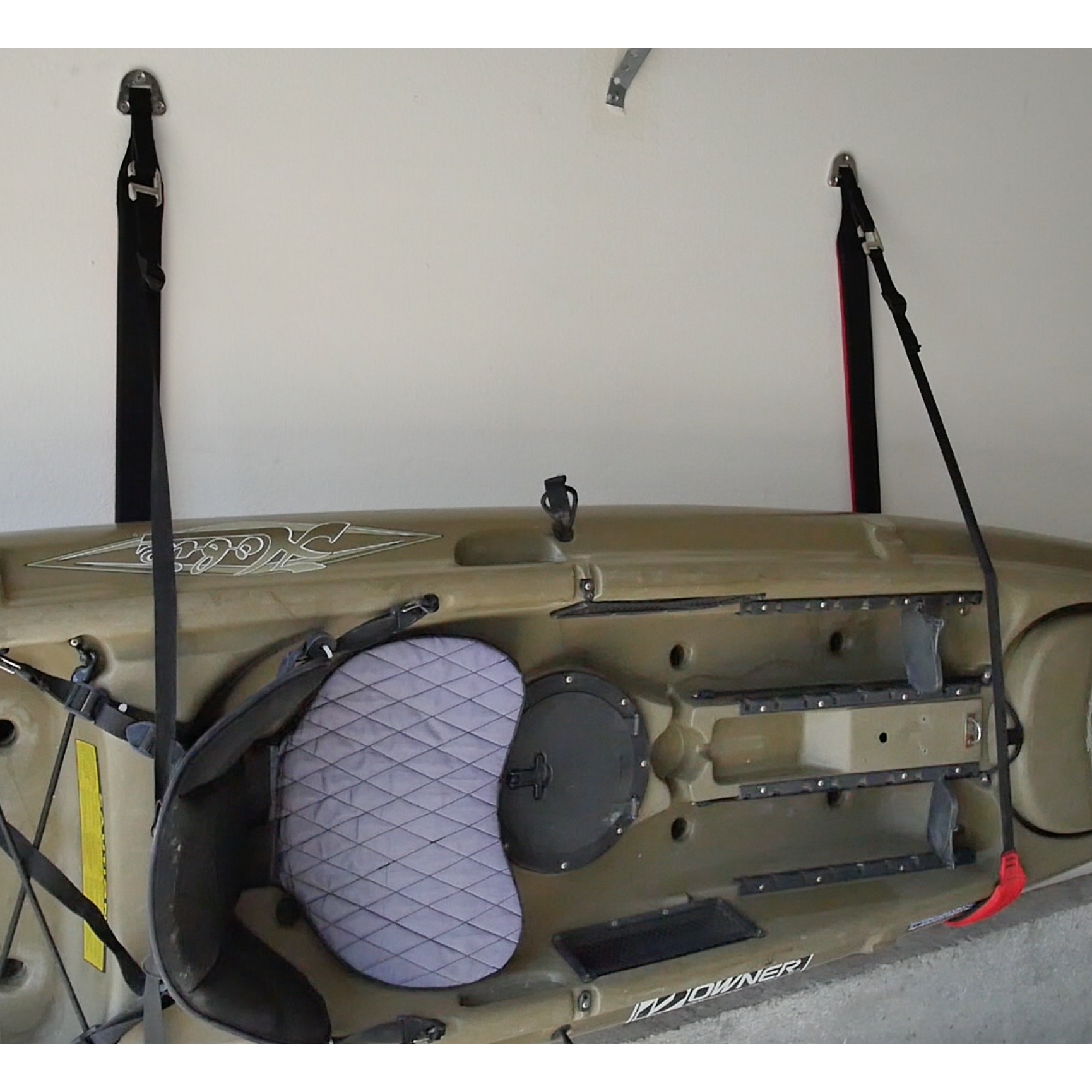 COR Surf Kayak or Paddleboard Wall Storage Sling | Adjustable Wall Mount — view 4