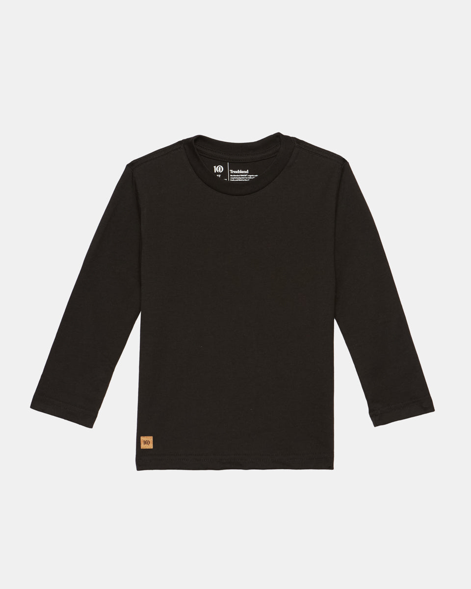 Tentree Kids TreeBlend Longsleeve - Meteorite Black