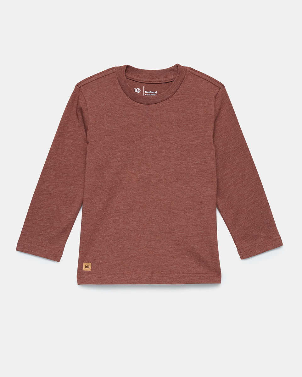 Tentree Kids TreeBlend Longsleeve - Mesa Red Heather