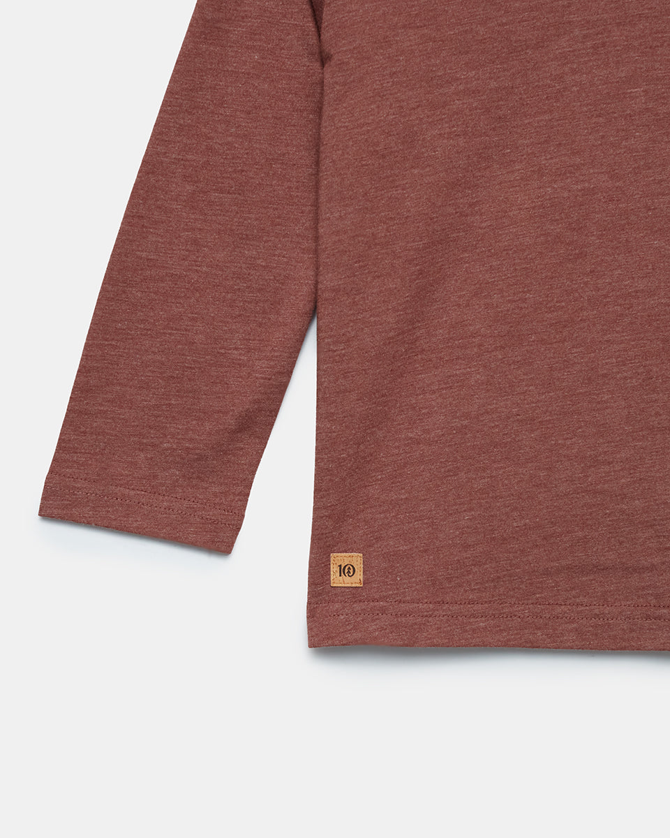 Tentree Kids TreeBlend Longsleeve - Mesa Red Heather