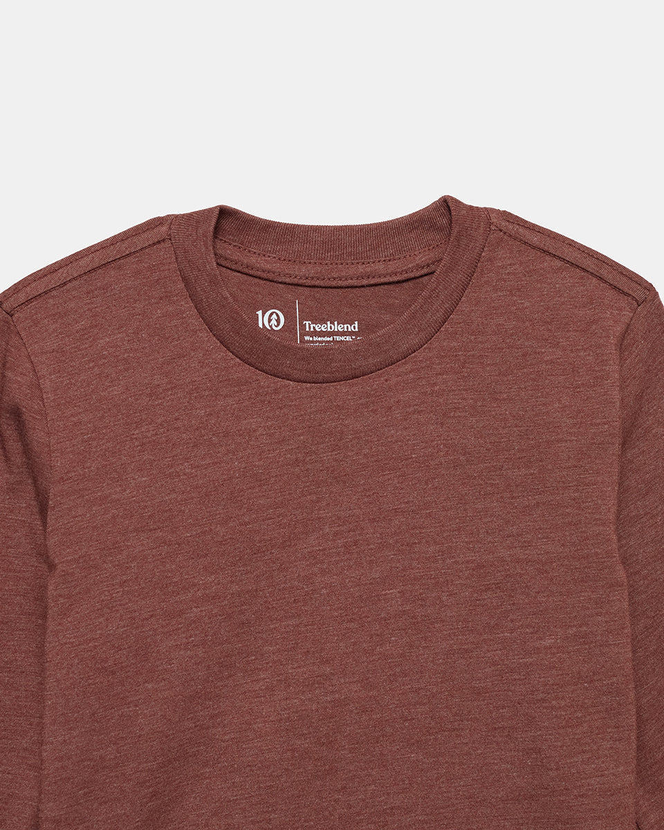 Tentree Kids TreeBlend Longsleeve - Mesa Red Heather