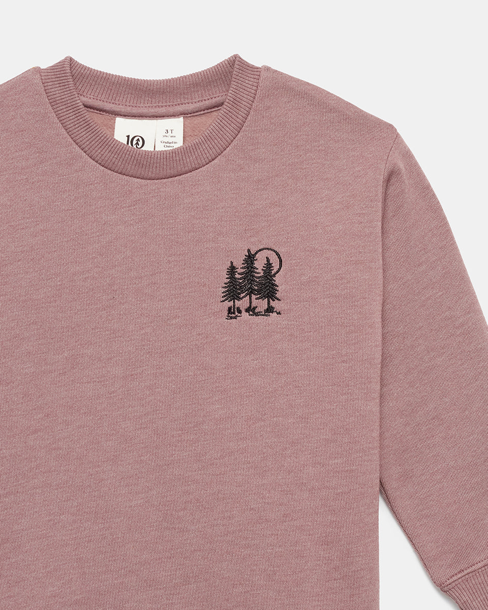 Tentree Kids Golden Forest Crew - Twilight Mauve