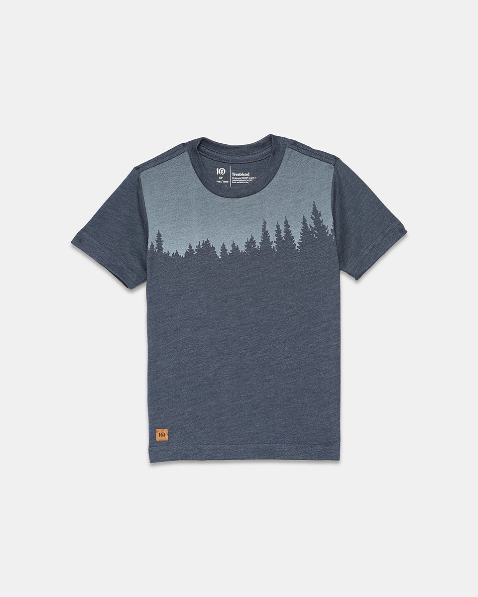 Tentree Kids Juniper T-Shirt - Dress Blue Heather