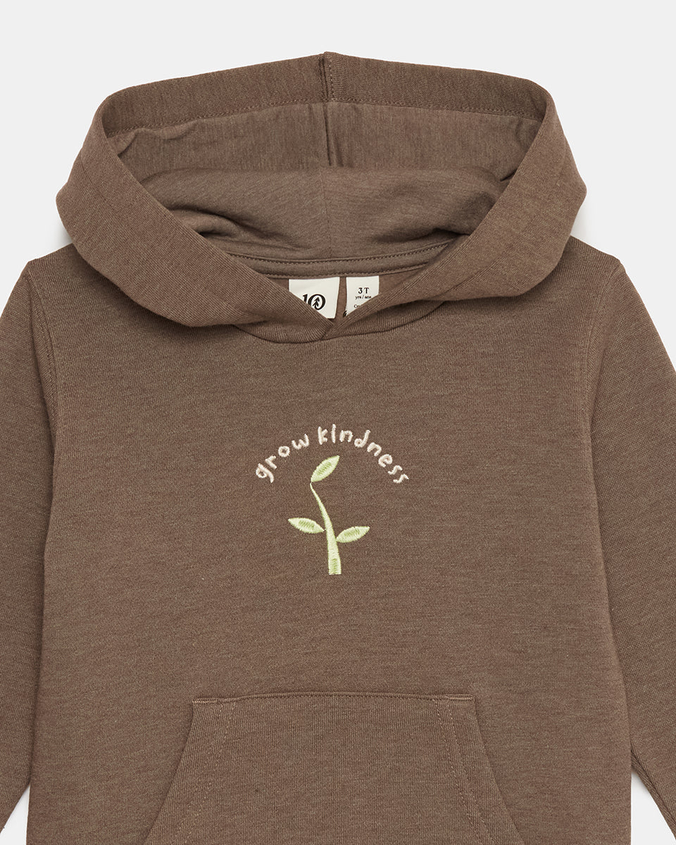 Tentree Kids Grow Kindness Hoodie - Falcon/Reed