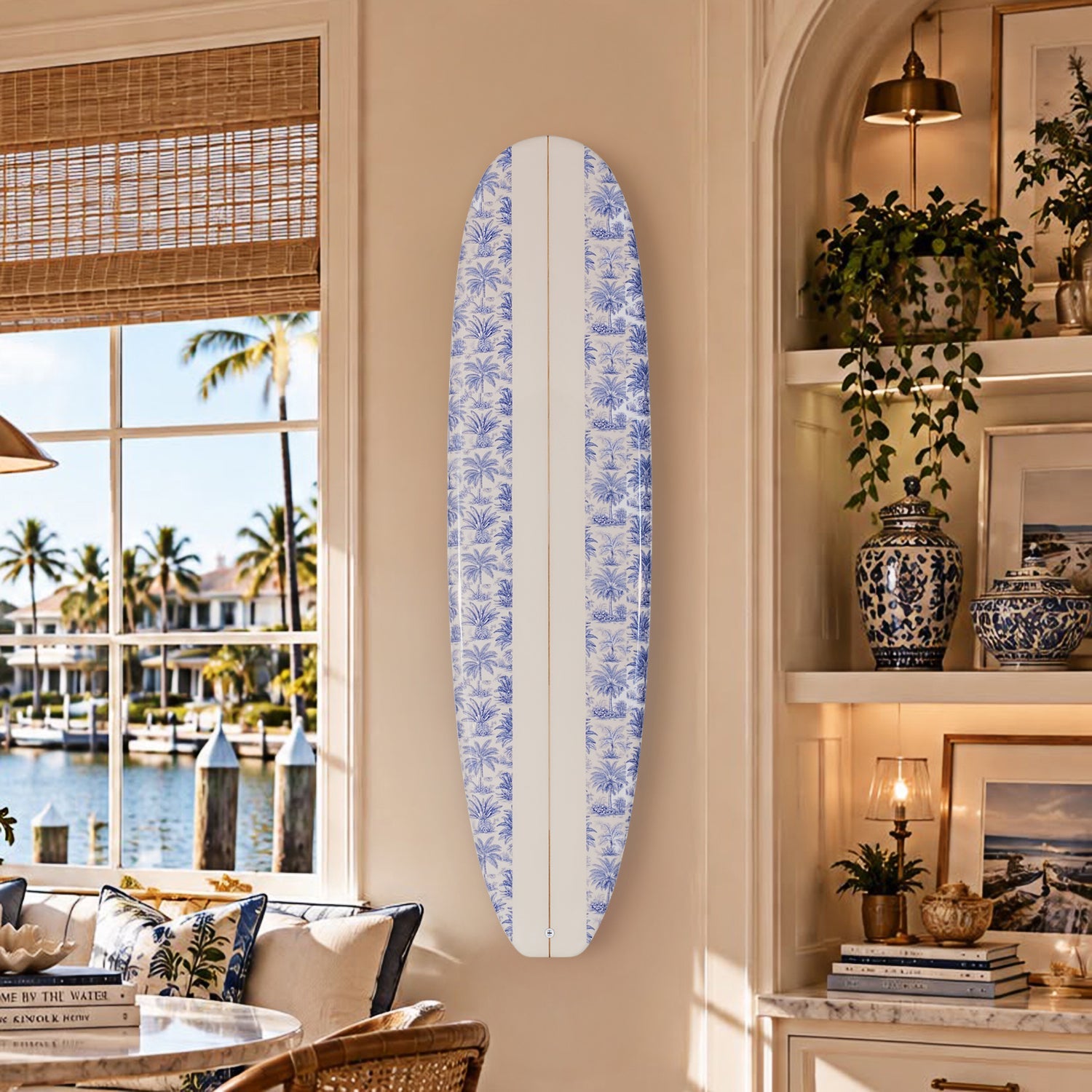 STCo. Old Florida Print Surfboard Wall Art – 8′0″