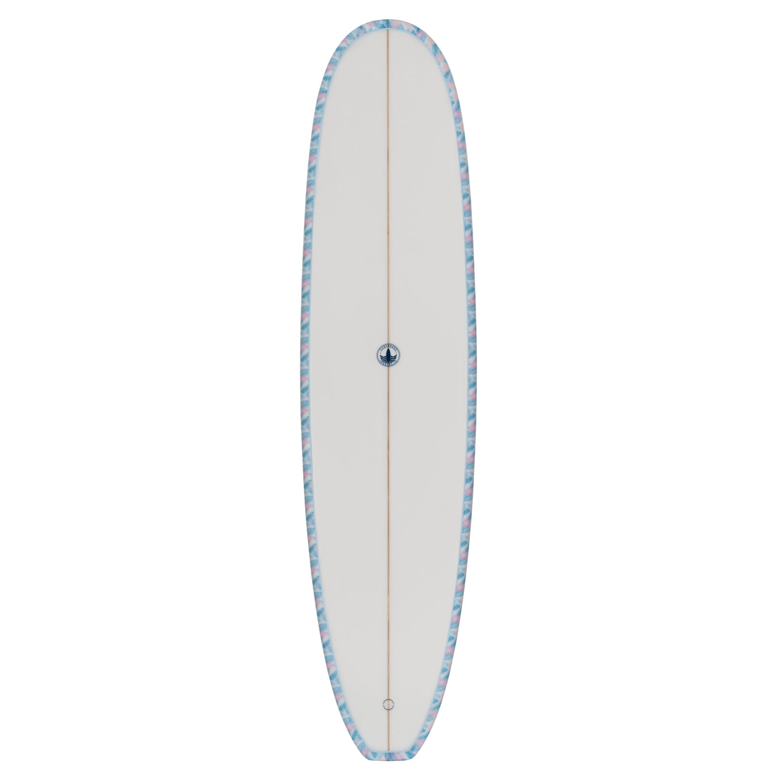 The Baby Log Beginner Longboard Surfboard – Floral Blue - Ships 10/6/26