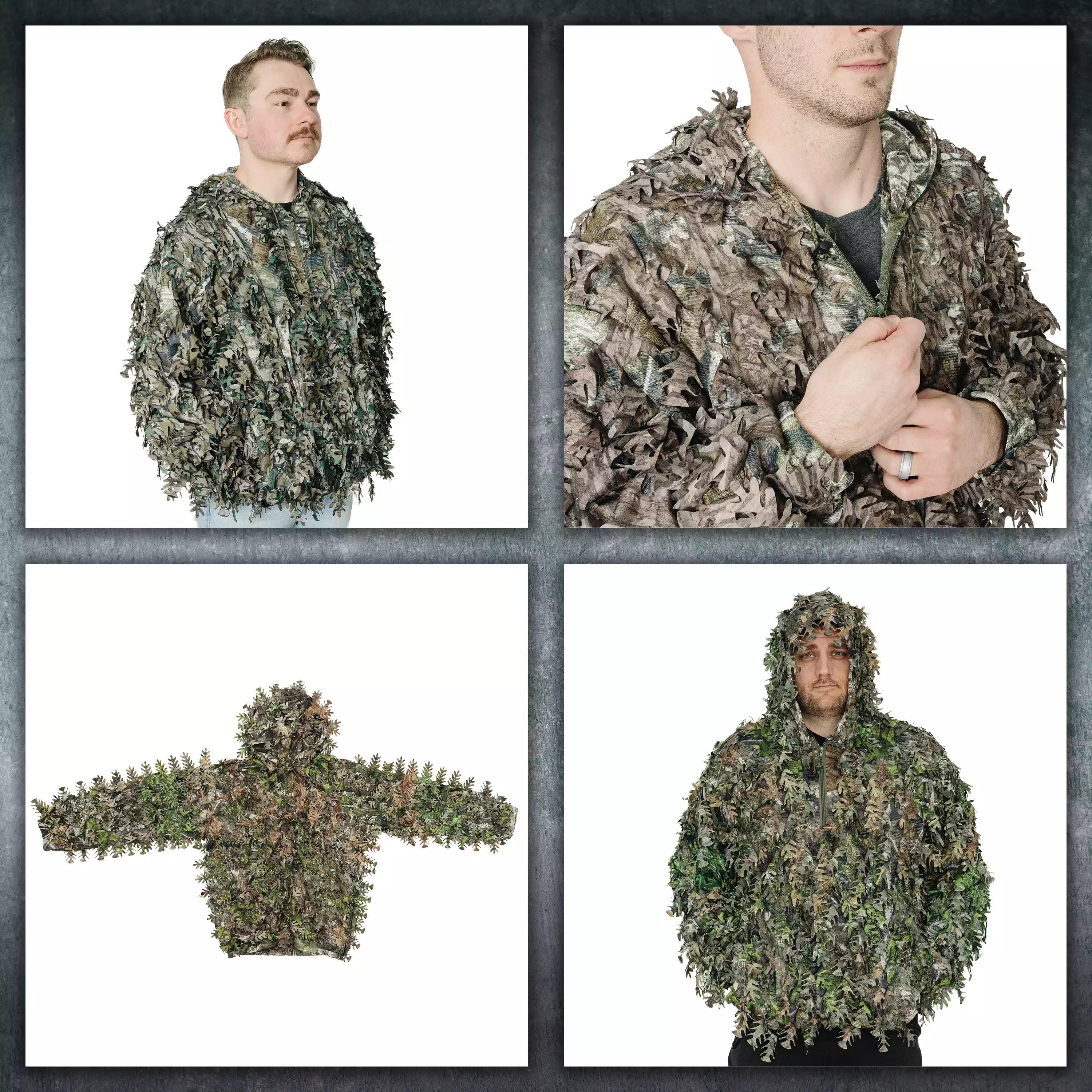 QuikCamo 3D Leafy Ghillie Suit, Top or Hoodie – product view 44